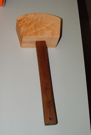 Frappe sans dommage Maillet de marteau à glace iTrend Maillet en bois de hêtre Outil de taraudage professionnel en bois Maillet de sculpture sur bois 